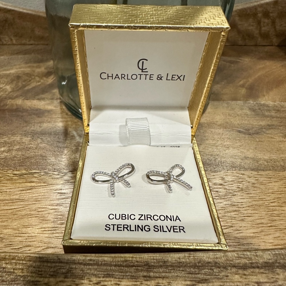 Charriol Sterling Silver Bow Earrings